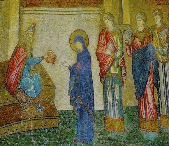 The Gift of Purple Wool to the Virgin Mary in Chora 